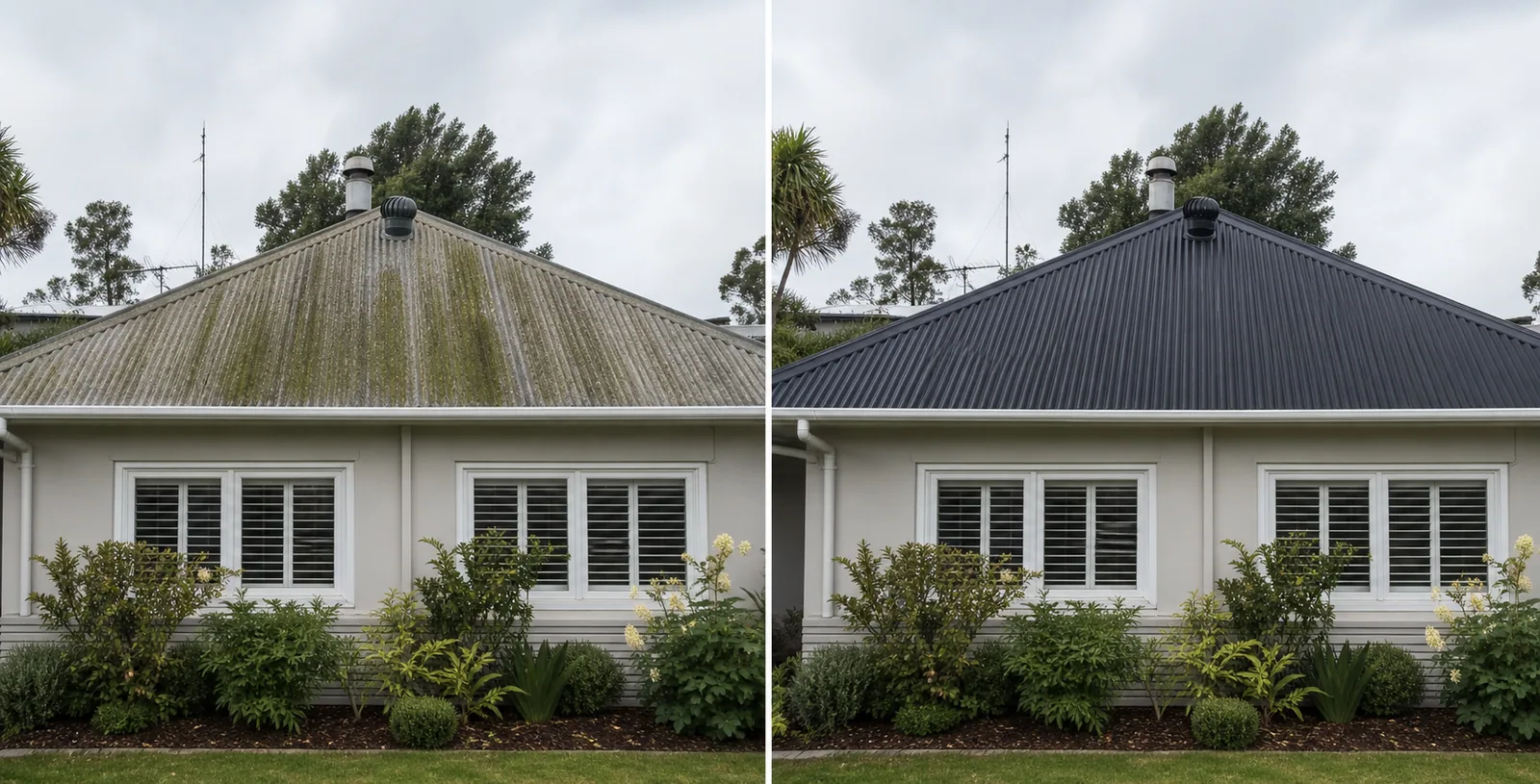 Fictional roof restoration work